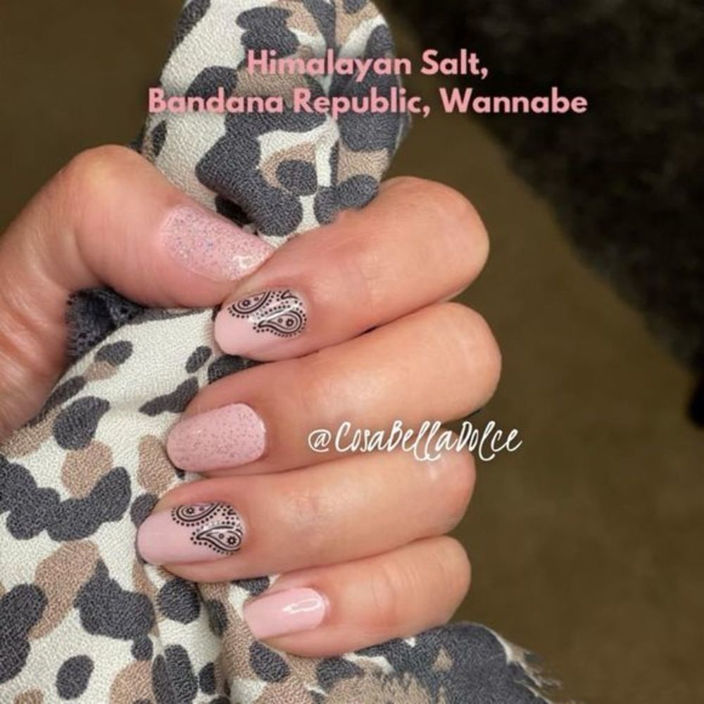Color Street | Wannabe a sweet glittery pink on a clear base, nail strips - Picture 8 of 14